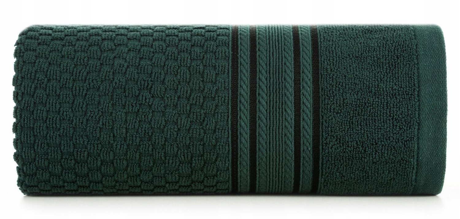 Davos Handdoek 30x50 cm Donkergroen - Zacht & Absorberend Katoen