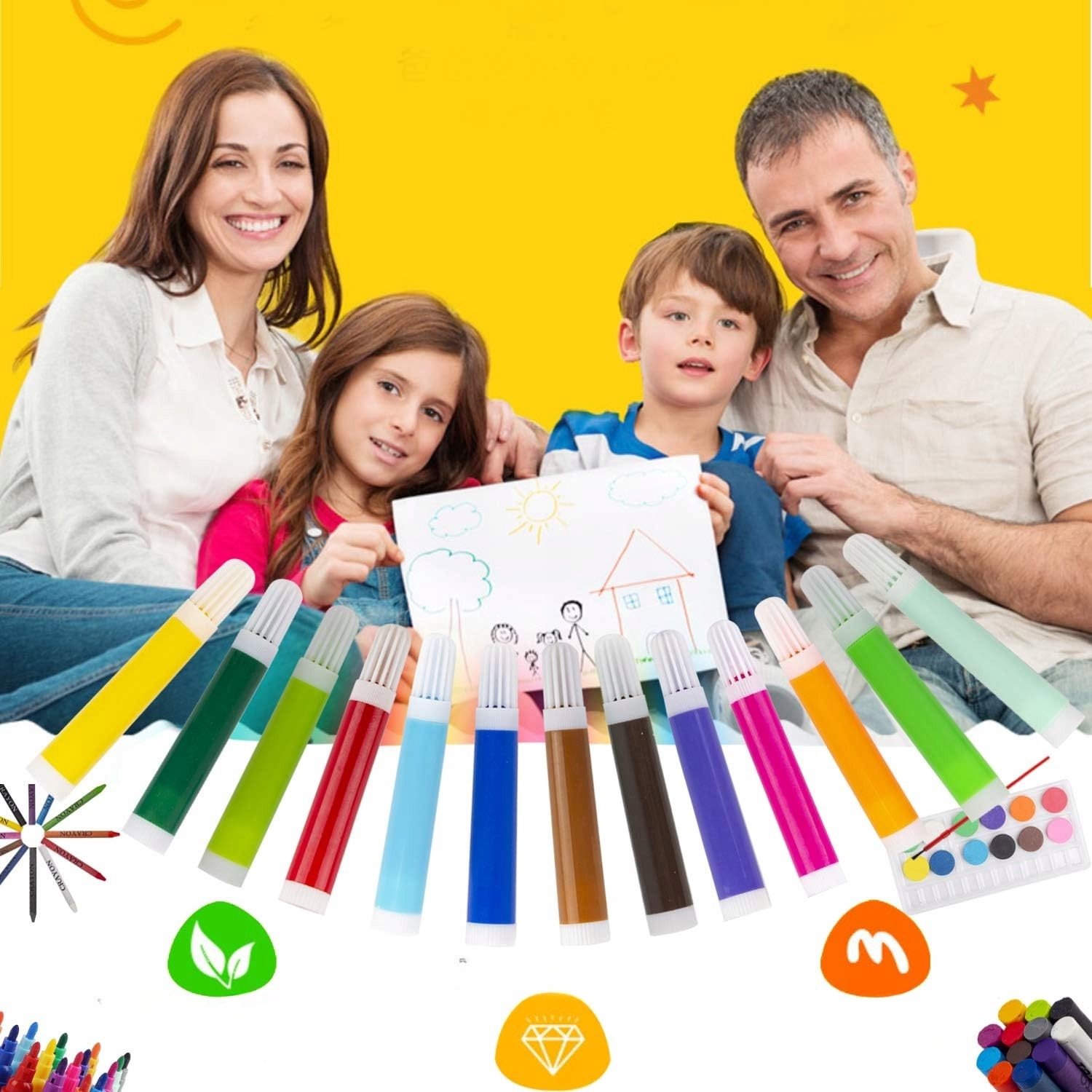 Artistieke Set 122 Delen Koffer Kleurpotloden & Stiften Cadeau Kinderen