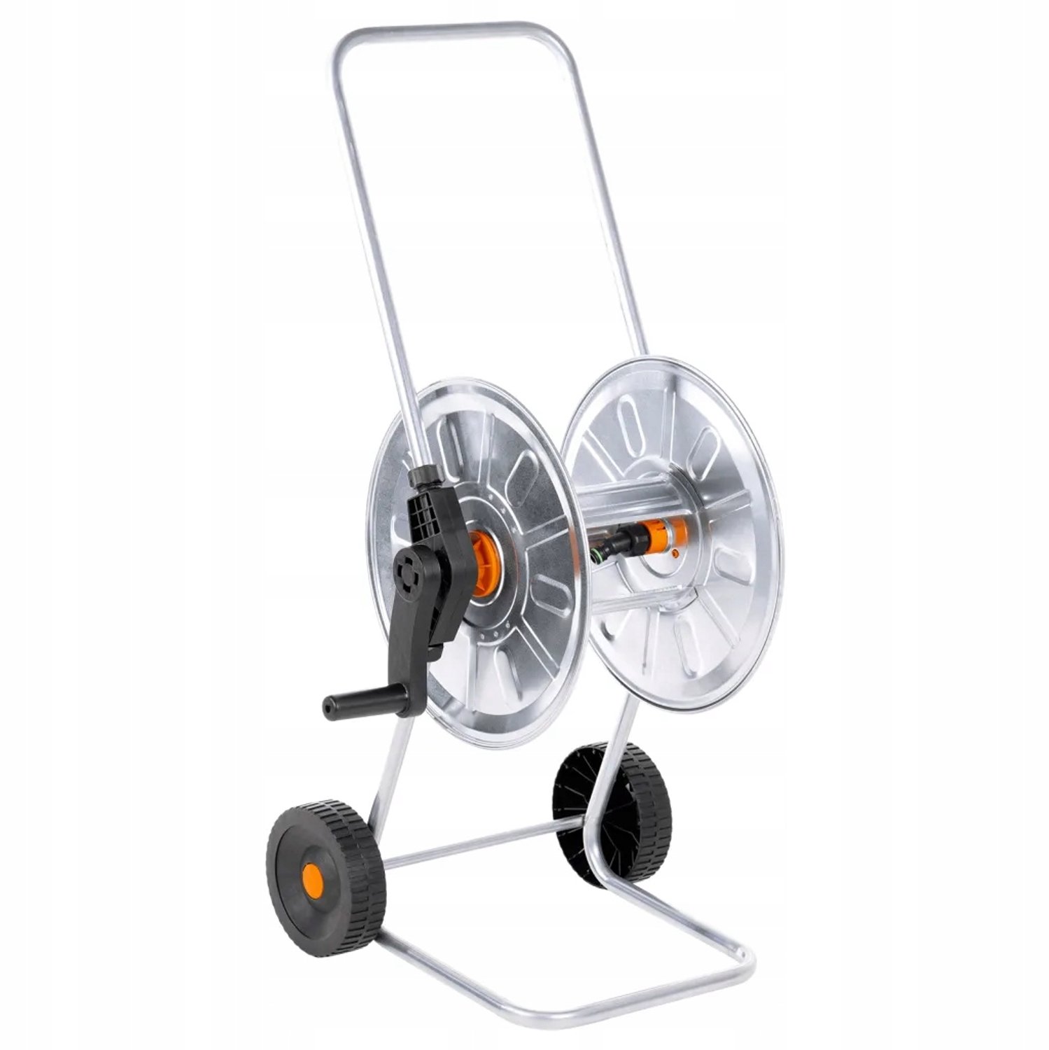 Slanghaspel 50m - Zilver-Zwart - Stevig & Mobiel