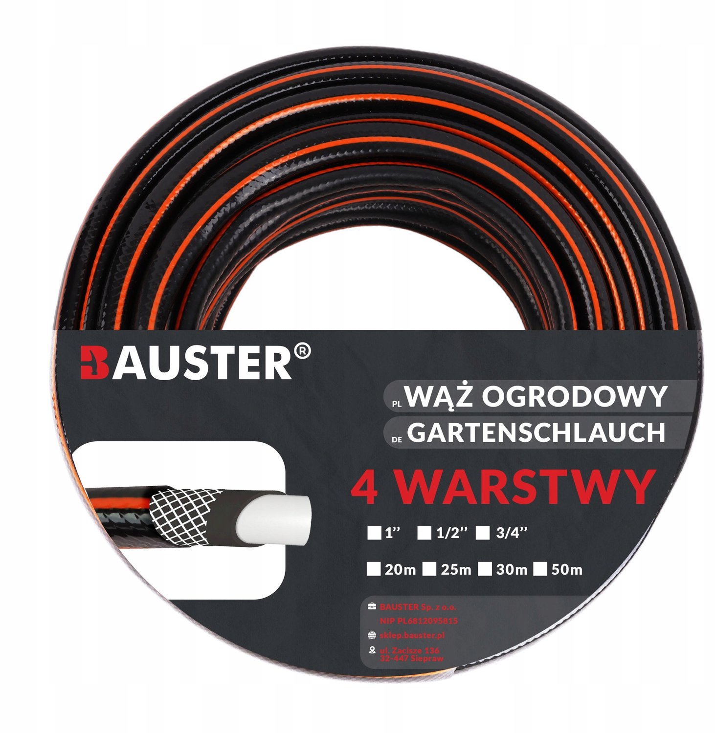Versterkte Tuinslang CARAT 3/4" 50M - Duurzaam en Betrouwbaar