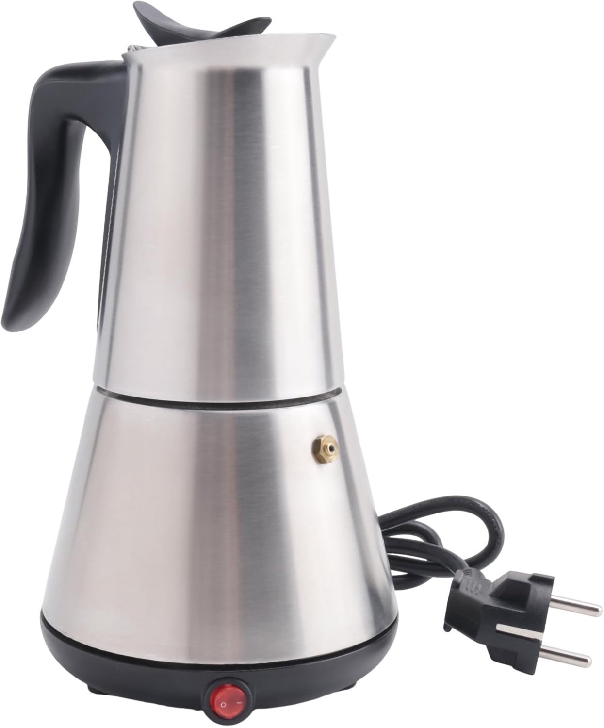Koffiezetapparaat Moka Pot 6 Kopjes - Roestvrij staal - Elektrische percolator - Geniet van authentieke koffie - ShopVlot