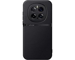 Kepuch Case for Honor Magic 7 Pro - Case Cover Built-in Metal Plate Lychee Grano - Black - ShopVlot