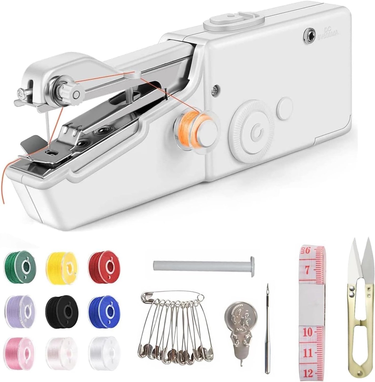 Mini-naaimachine, draagbare handnaaimachine voor beginners en volwassenen, snel naaien met accessoireset voor - ShopVlot