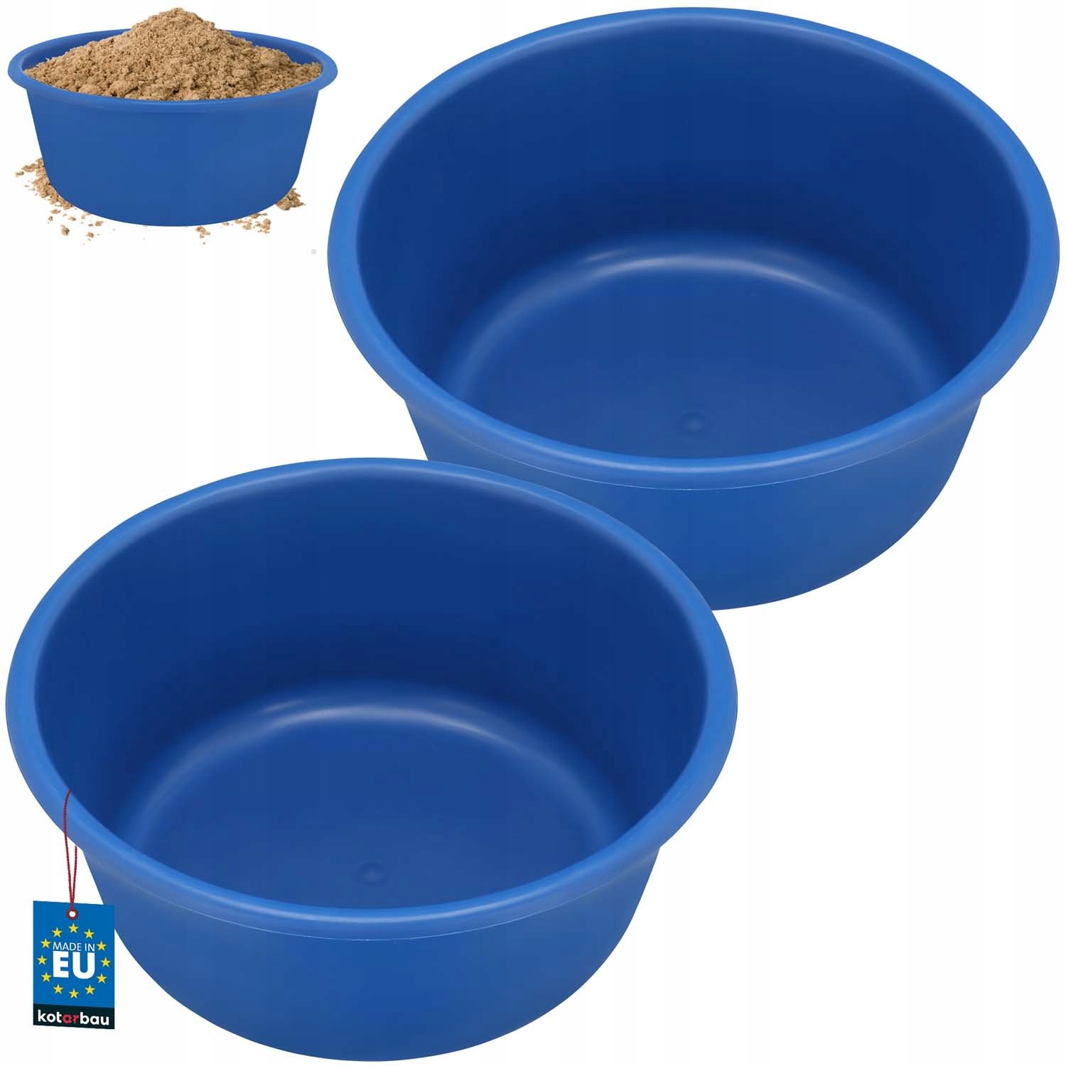 2x Bouwvak Kastra 14L Rond - Mortel, Gips, Water