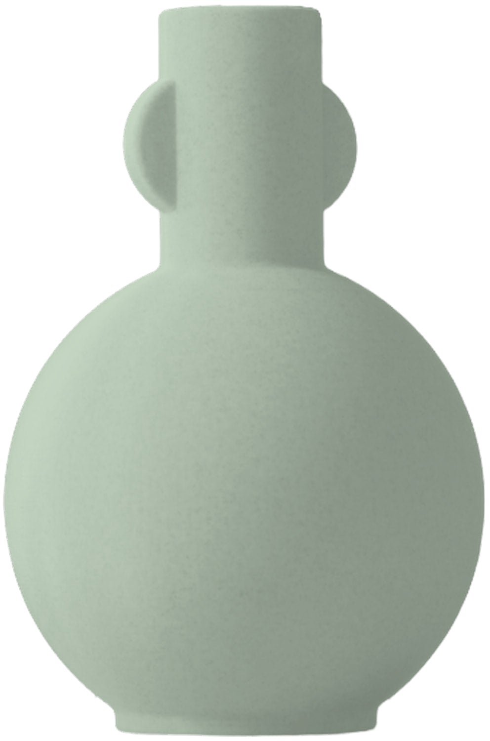 Layvo NESSA Vaas - Salie - D17 x H25 cm - droogbloemen vaas - gerecycled plastic
