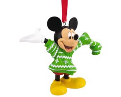 Ornament L93 FC Mickey Sweater kerstbal Hallmark