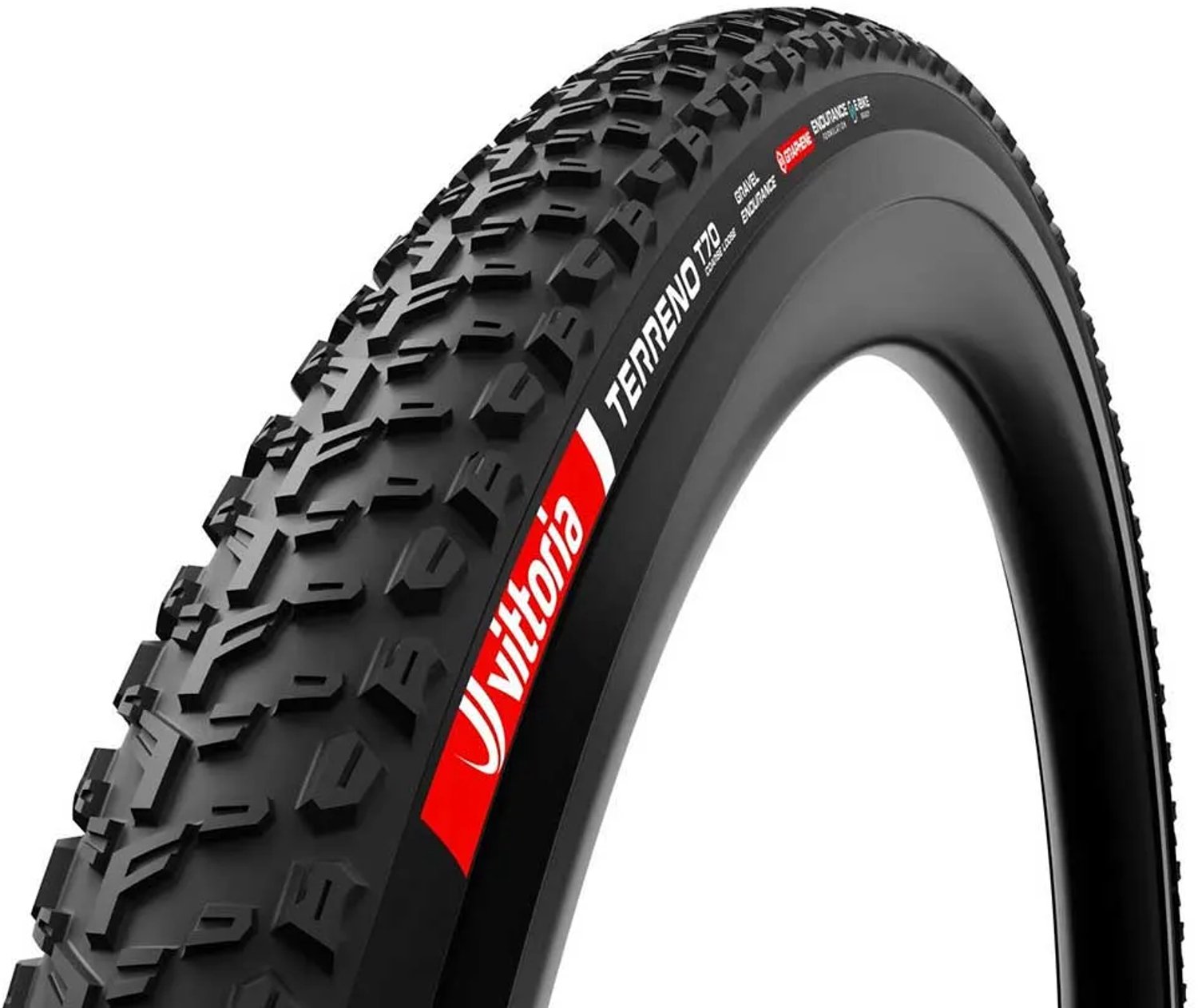 Vittoria Terreno T70 Coarse Loose G2.0 Endurance Graphene Nylon 100 Tpi Tubeless 700 X 55 Gravelband Zwart 700 x 55