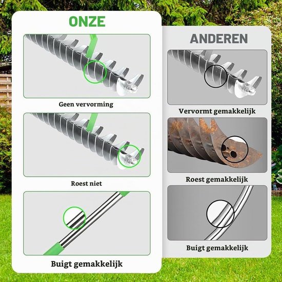 Verstelbare tuinhark voor het verwijderen van mos en dood gras, 63 inch, ideaal voor gazononderhoud en tuinreiniging — afbeelding 3