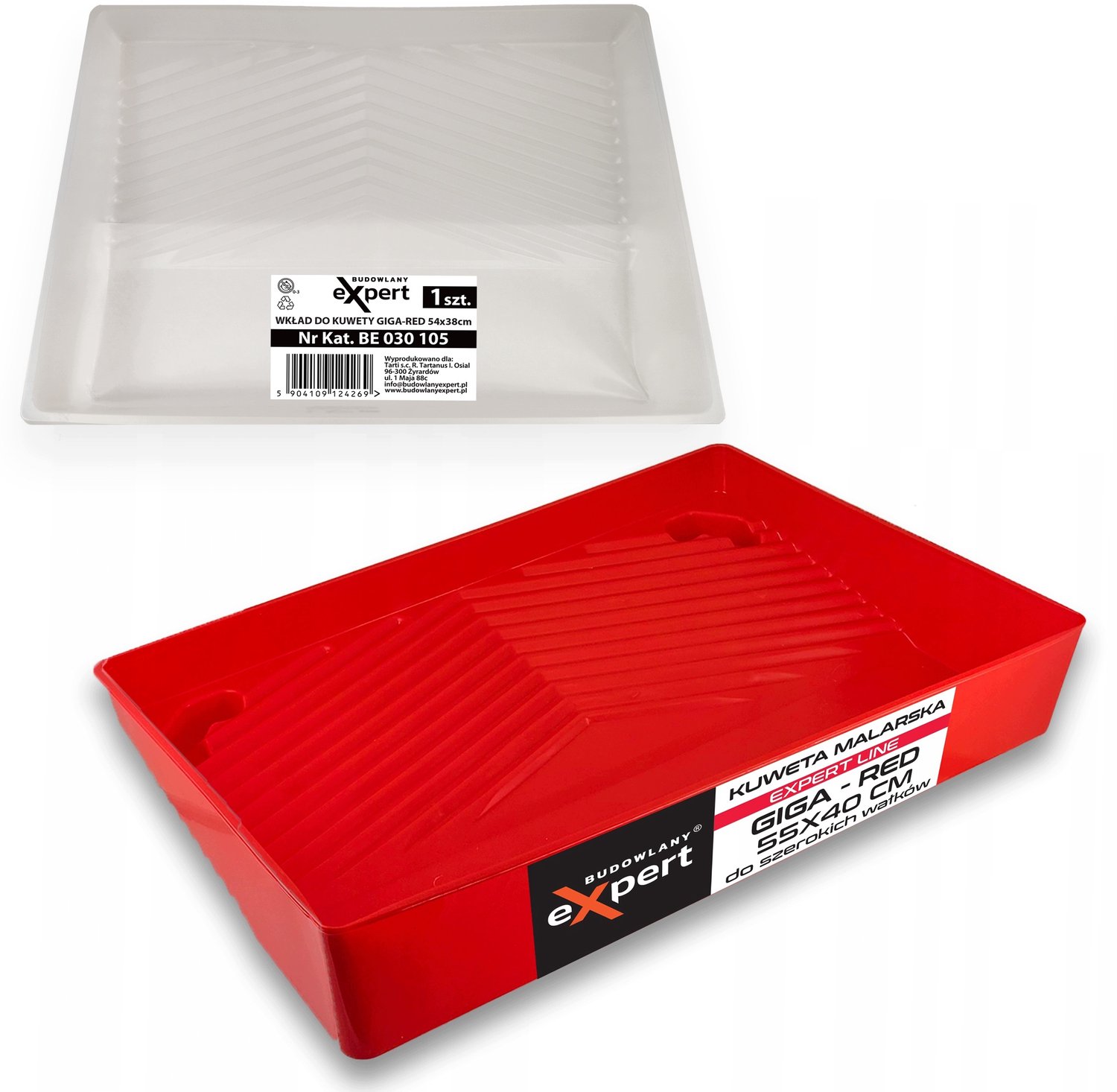 Grote Verfbak XXL 40x55cm met Inlegvel voor Brede Verfrollen