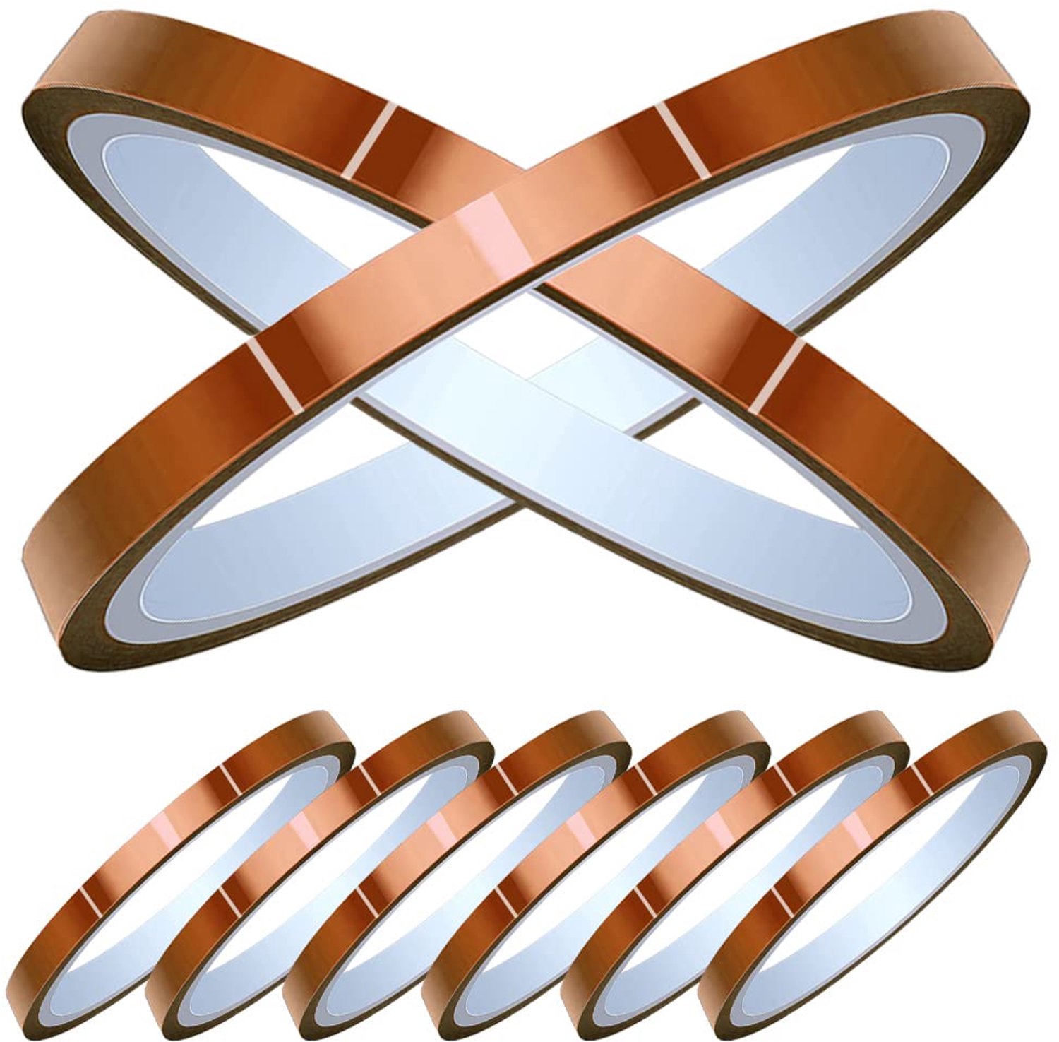 Hoogtemperatuur tape 5mm x 28m - polyimide tape - hittebestendig - perfect voor 3D-printers - Luxento