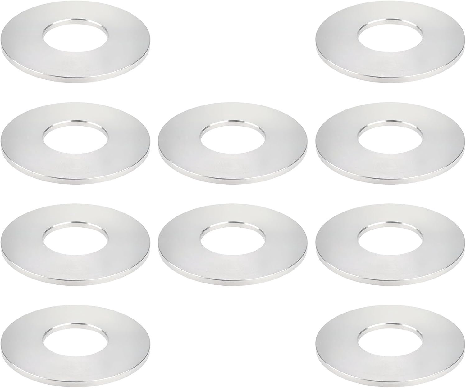 Dailygoods- Pakkingen 10 Stuks - Aluminium - 70x30x3mm - Geschikt voor Keukenkraan - Vervormingsbestendig - Corrosiebestendig - Afdichtringen