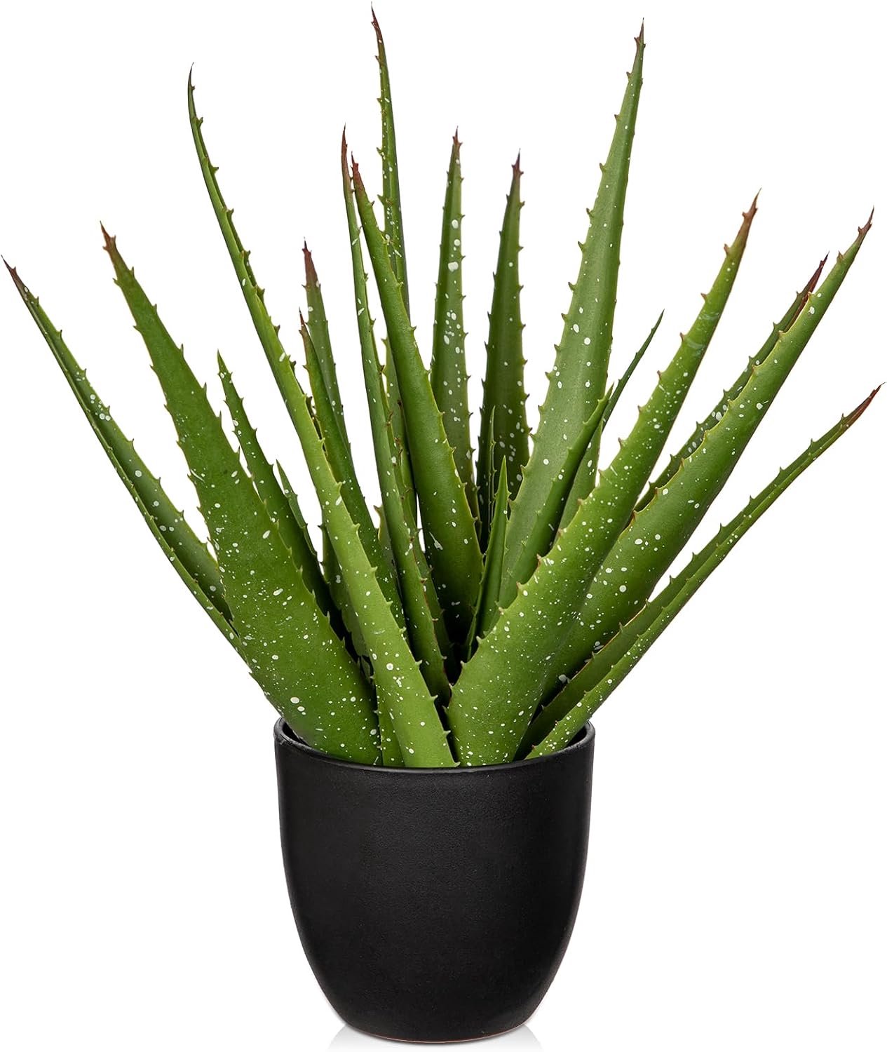 Kunstplant Aloe Vera 34cm - Keramisch Pot - Realistisch Design - Groene Decoratie voor Binnen - ShopVlot
