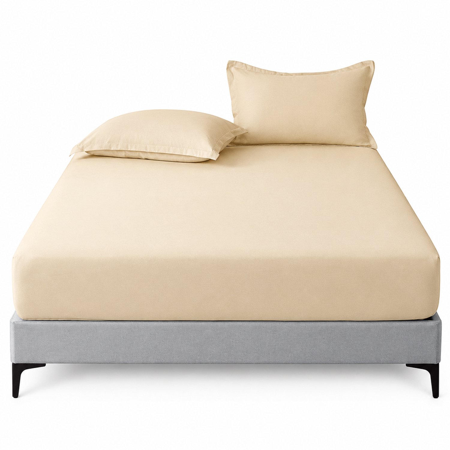SWGOTA Beige hoeslaken - Effen polyester matrashoes
