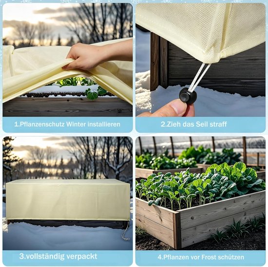 2 stuks plantenbescherming winter voor bloembakken en bloembakken — afbeelding 4