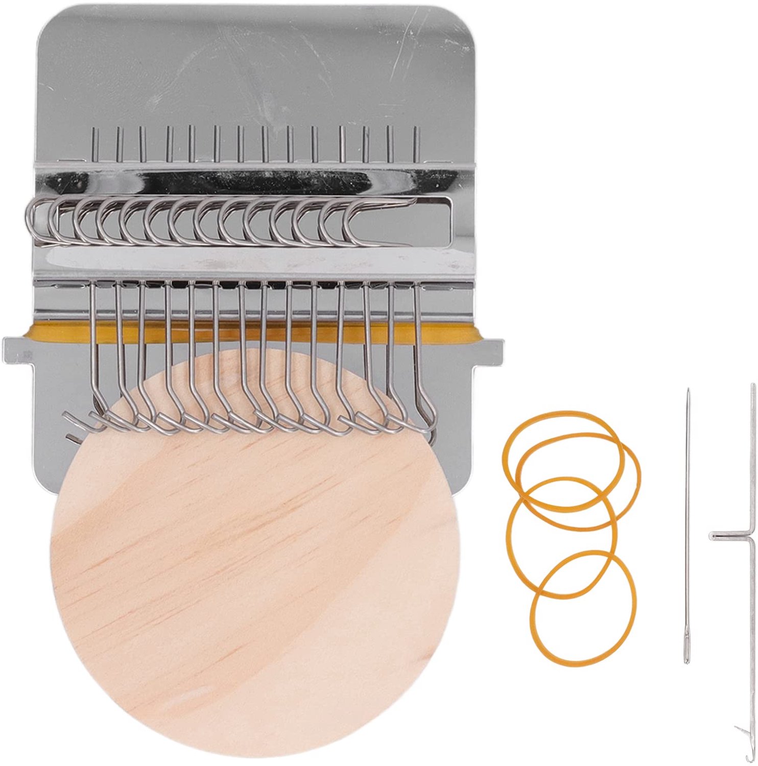 Weefgetouw Eenvoudig in Gebruik - Weefgetouw voor Volwassenen - Weefgetouw voor Kinderen - Houten Weefgereedschap - 14 Haken - DIY Weaving Crafts - Weefmachine