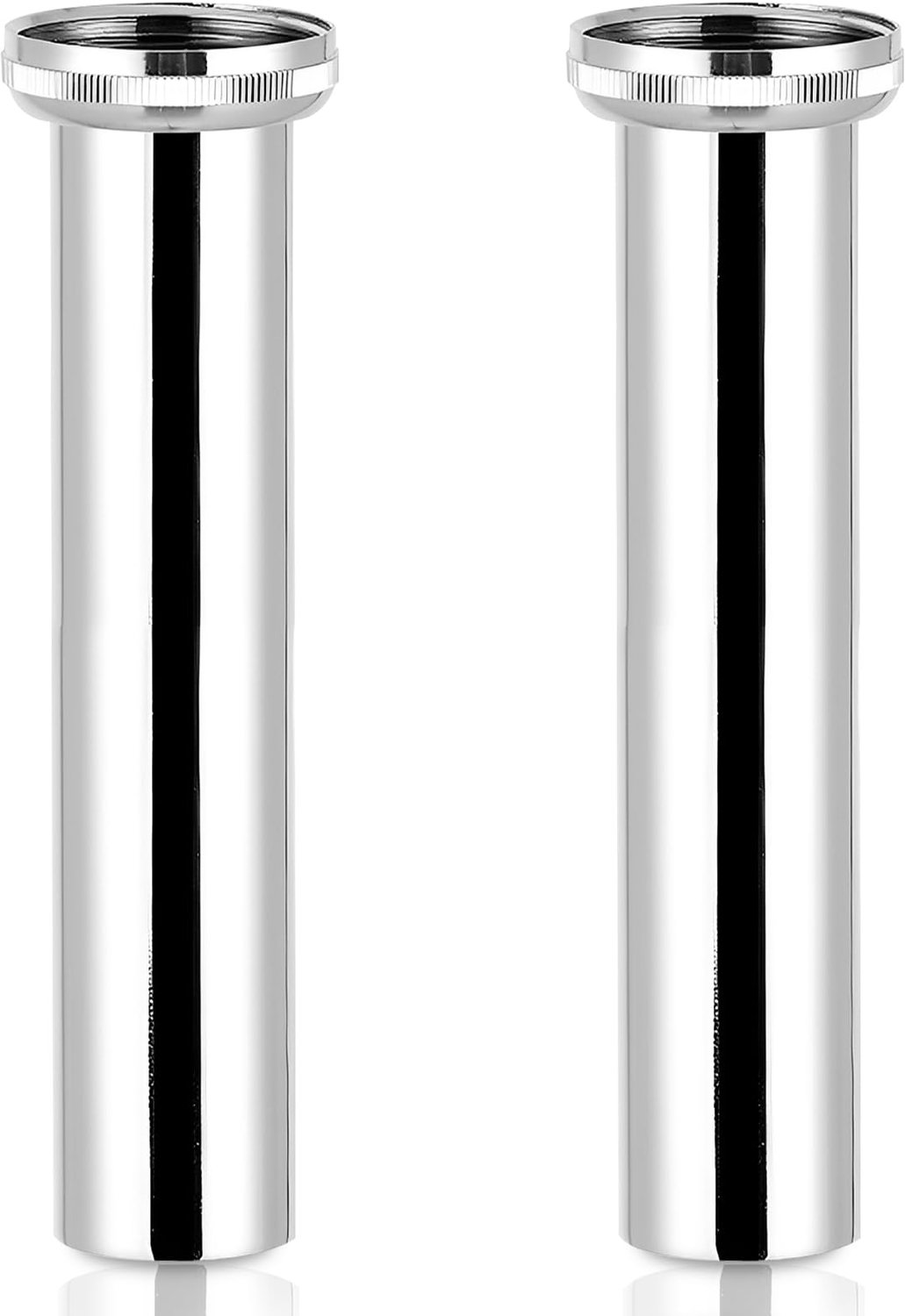 Dompelbuis 300 mm - Roestvrijstalen Verlengbuis - Verstelbare Sifon - Universele Sifonverlenging - Geschikt voor Wastafel - Gladde Binnenwand - Afvoerpijp