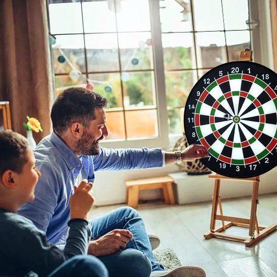 26" Dartbord Speelgoed Vouwbaar met 6 Ballen en 6 Darts - Gezellig Spel voor Kinderen — afbeelding 4