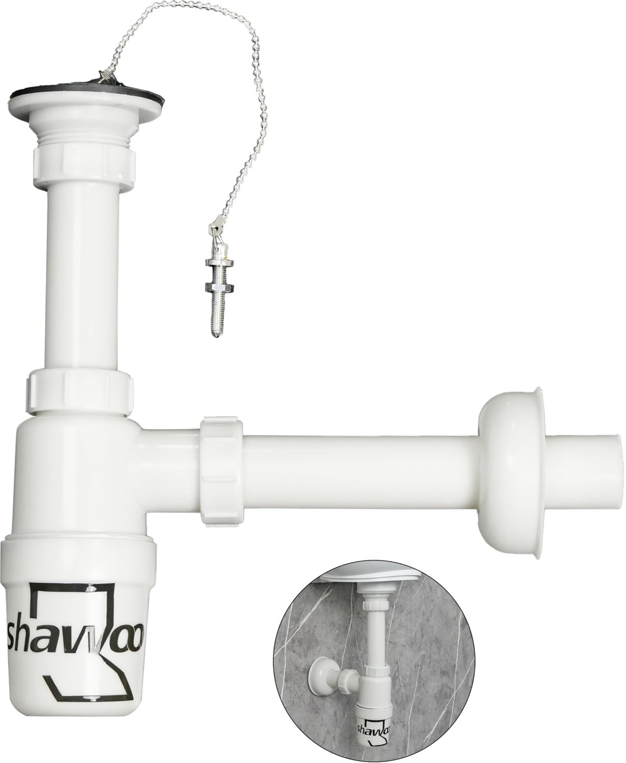 Plastic Afvoerpijp Set voor Badkamer 1-1/4"