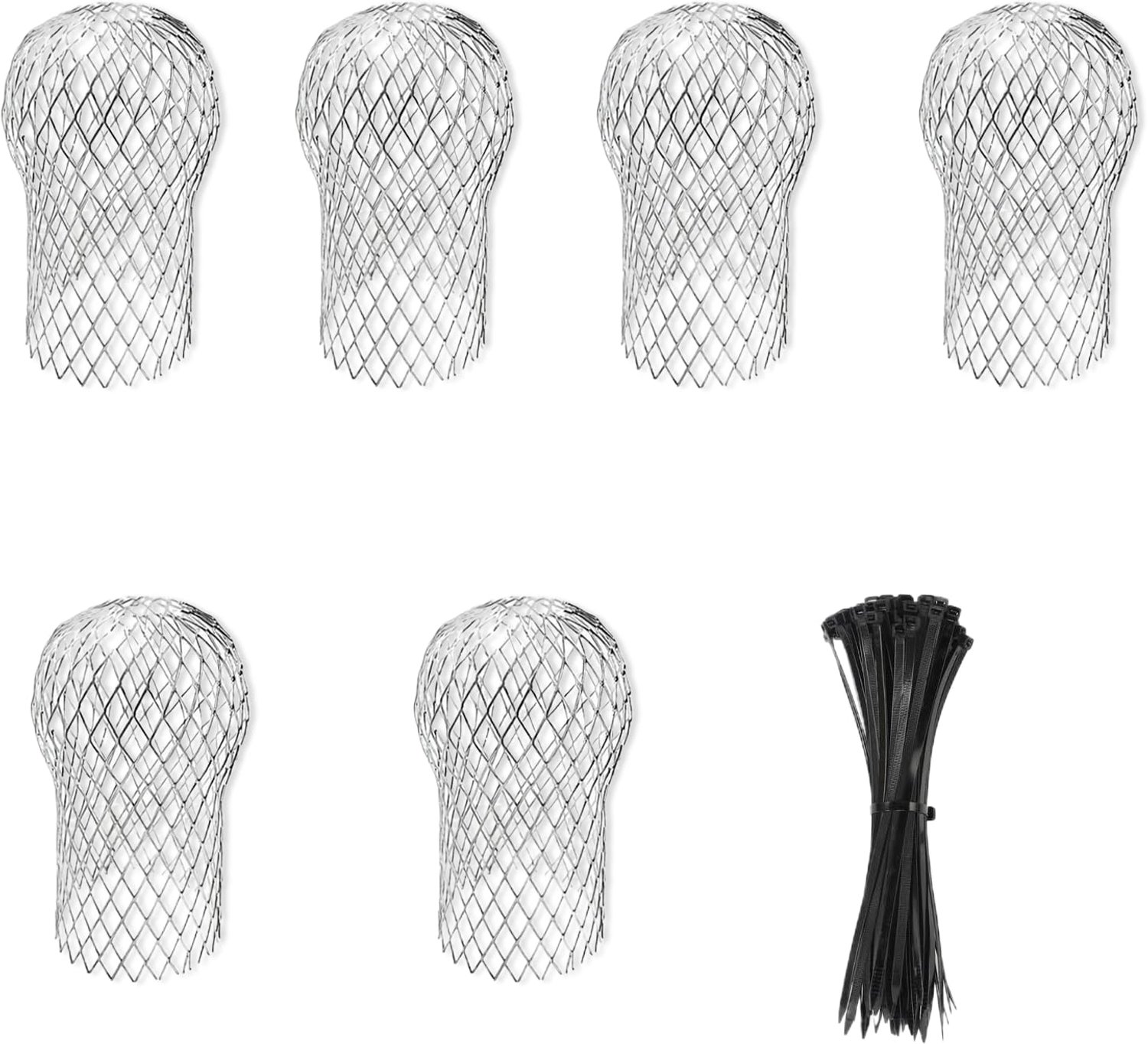 Uitschuifbare Aluminium Goot met Bladvanger, Set van 6