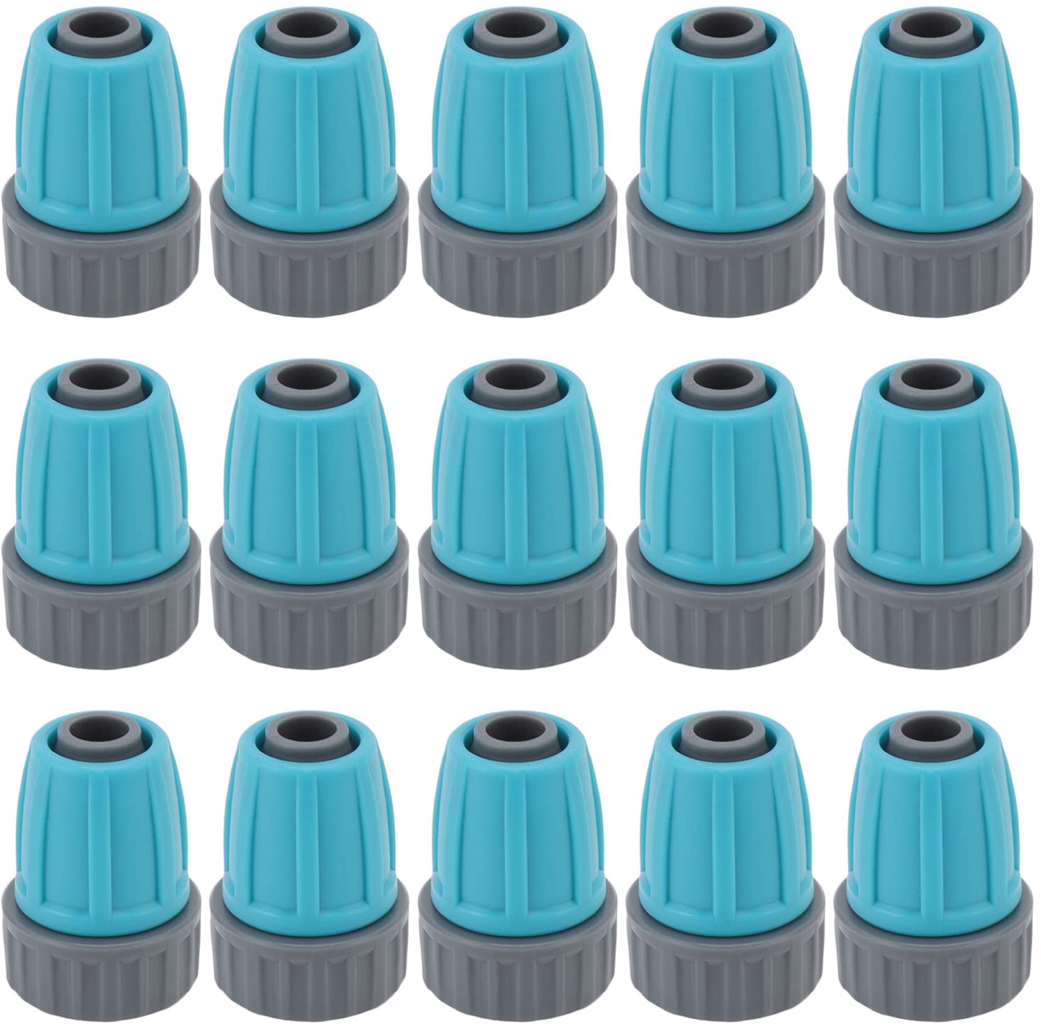 Drupperirrigatiekoppeling 15-delige Set - Vergrendelde Moeren - 16 Mm PE-buisconnectoren - Duurzaam - Anti-veroudering - Eenvoudig te installeren - Slangaansluiting