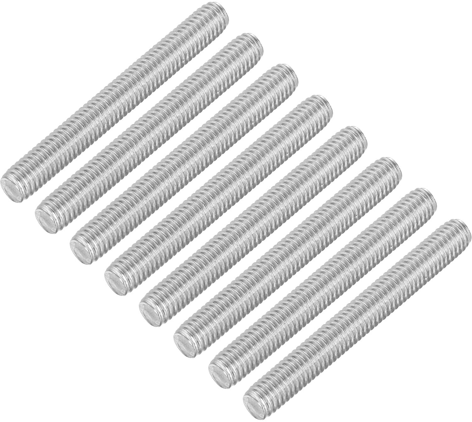 Set van 8 Draadstangen M6 x 50 mm - Roestvrij Staal voor Meubelassemblage