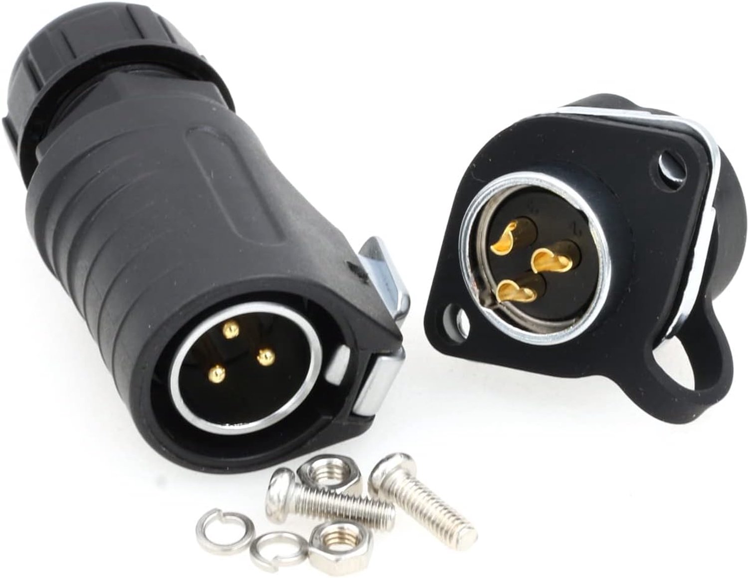 Waterdichte connector 3-pin - 2,5-4,0 mm2 - cirkelvormig - geschikt voor zonnepanelen - ServiceTopper