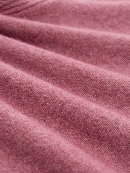 Tom Tailor Denim - Gebreide trui met wol - Maat XXL - dusty berry melange