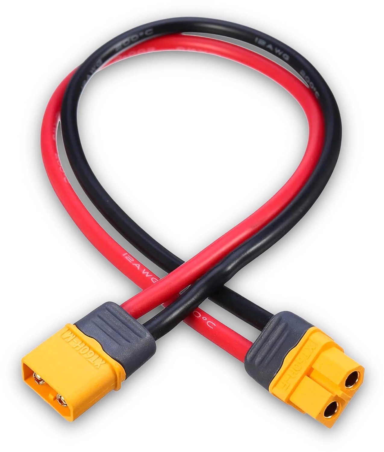 XT60H Verlengkabel 30cm - Voor LiPo Batterijen en Zonnepanelen