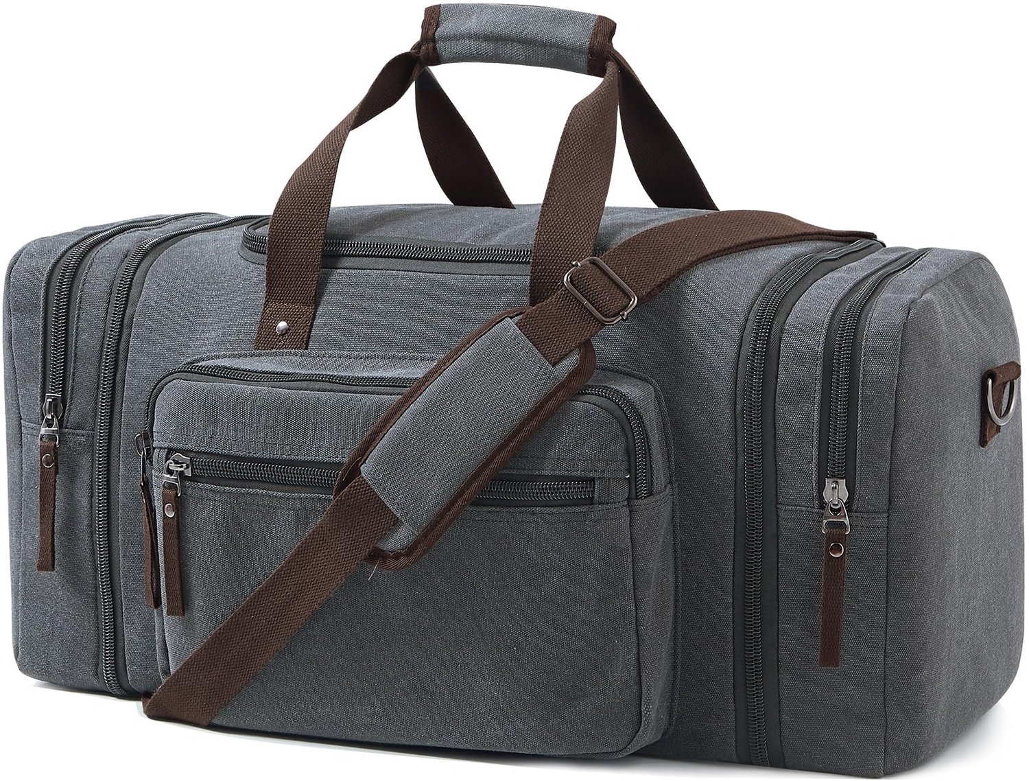 Canvas Weekendtas 55L voor Korte Reizen en Gym
