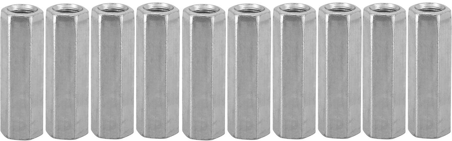 Moer Zeskant 10 Stuks - M8 Hex Moeren - Gegalvaniseerd Koolstofstaal - Corrosiebestendig - Voor Metaalconstructies - Geschikt voor Montagewerkzaamheden - Zeskantmoer