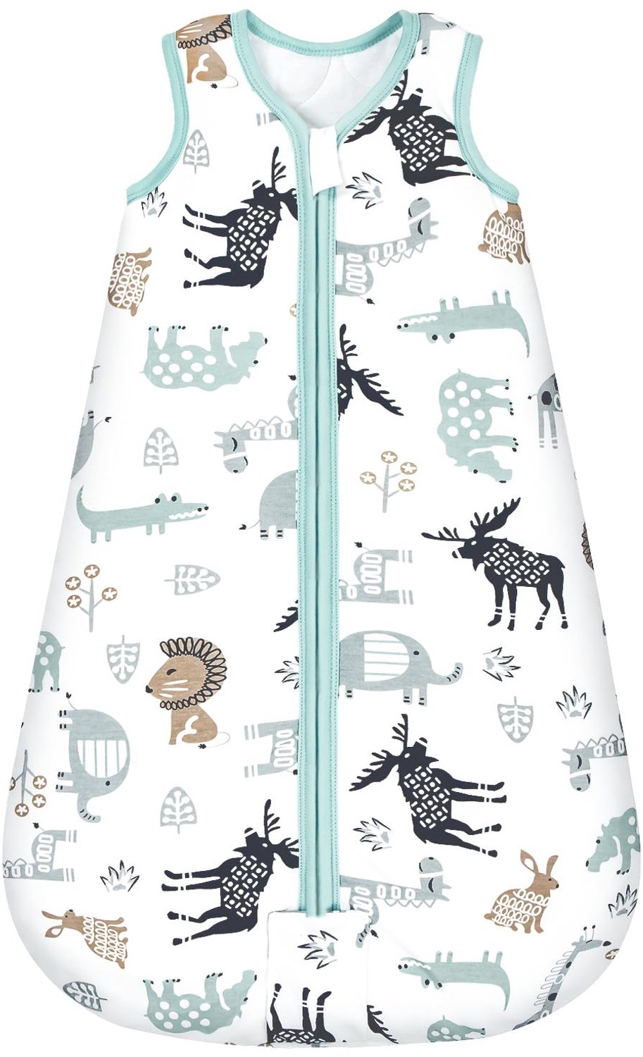 Babyslaapzak Winter 2.5 TOG - 100% Katoen - Blauwe Dierenprint - 18-24 Maanden
