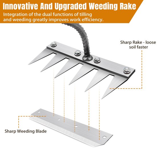 Multifunctionele Tuinhark voor Weeding en Losmaken — afbeelding 3