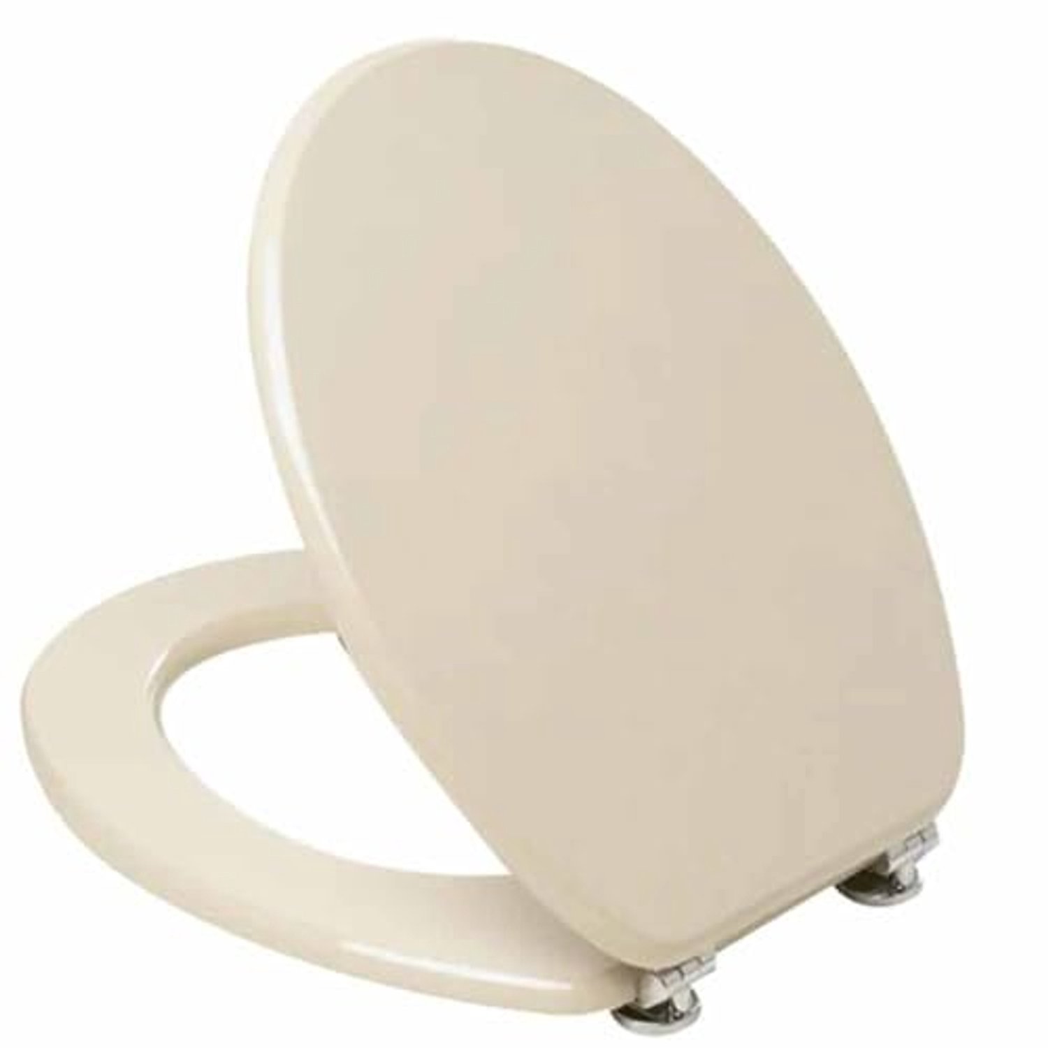 Universele Toiletbril - Champagne Beige met Metalen Scharnieren