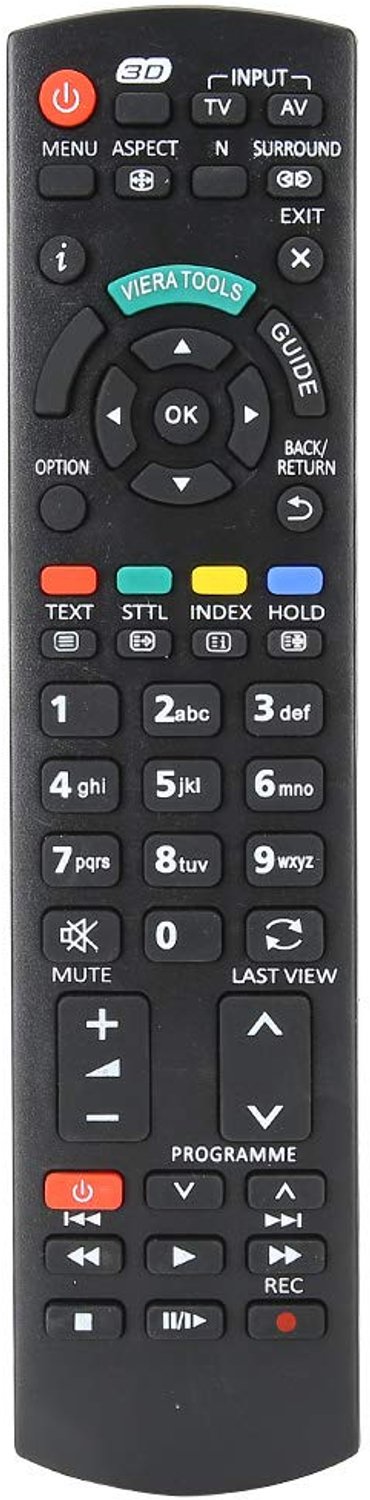 TV Afstandsbediening - Vervangend model - Zwart - Geschikt voor meerdere N2QAYB nummers - Ideaal voor thuisgebruik - Gebruiksgemak gegara...