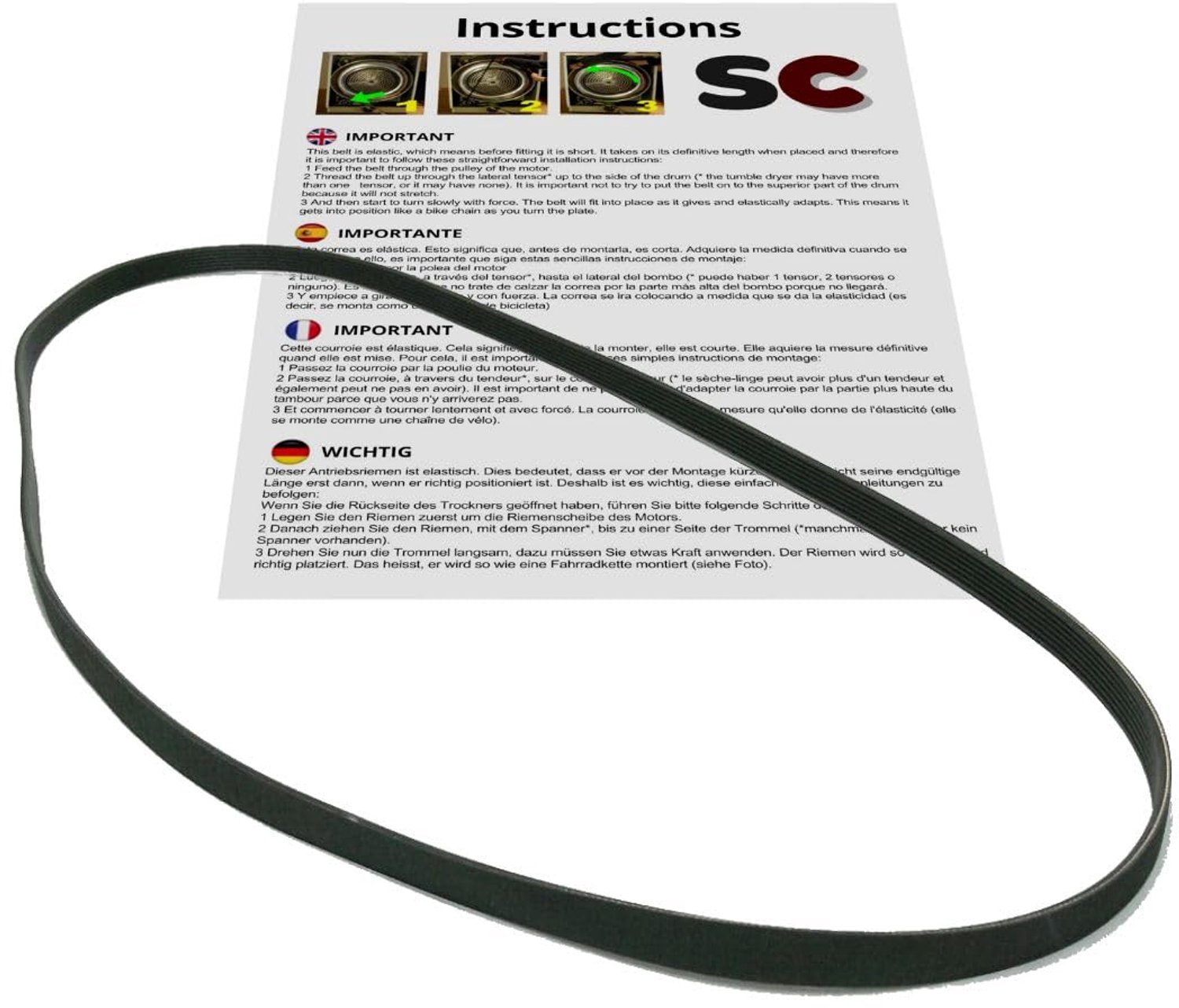 Wasmachineband 5PJE 1277