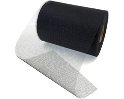 Tule 15 x 91 m - Zachte Tule - Zwarte Tule Netting - Tafelrok - Tutu Jurk - Bruiloft Decoraties - Tule Stof