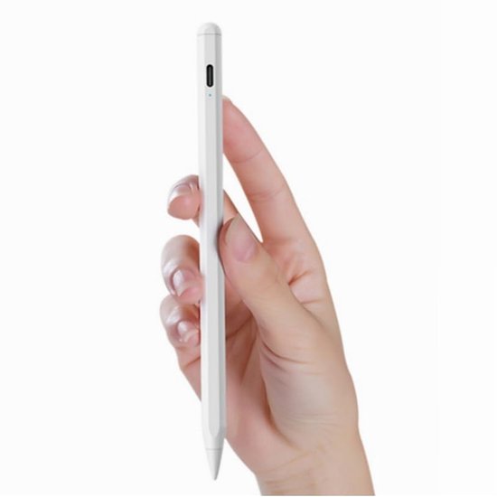 Oplaadbare Stylus Pen voor Tablets - Actieve Touch Pen Wit — afbeelding 3
