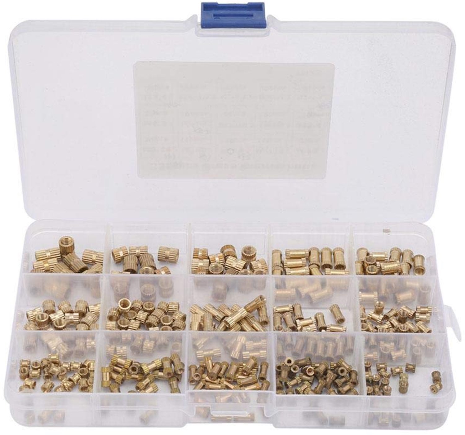 Gekartelde Draad Ingebedde Moeren Kit met 330 Stuks