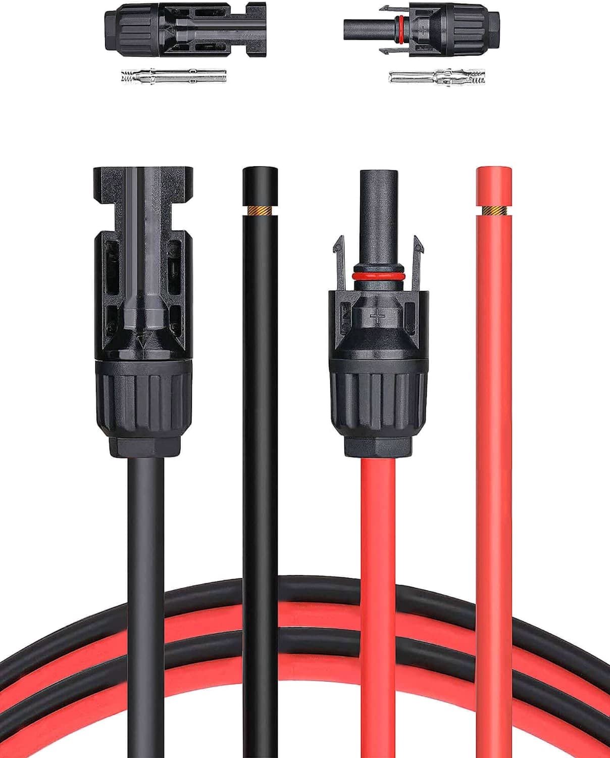 12AWG Zonnepaneel Verlengkabel met Stekker