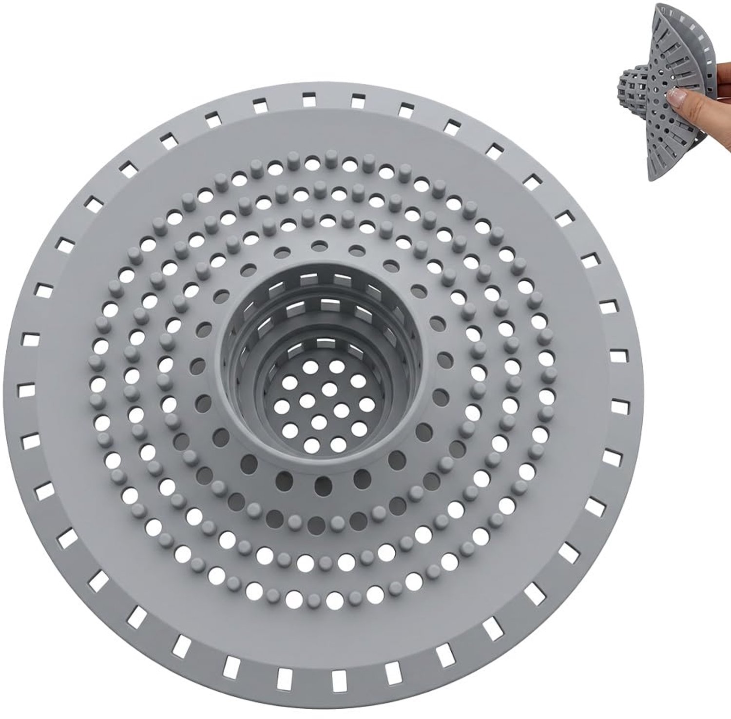 Siliconen Afvoerbescherming met 2-in-1 Filtratie