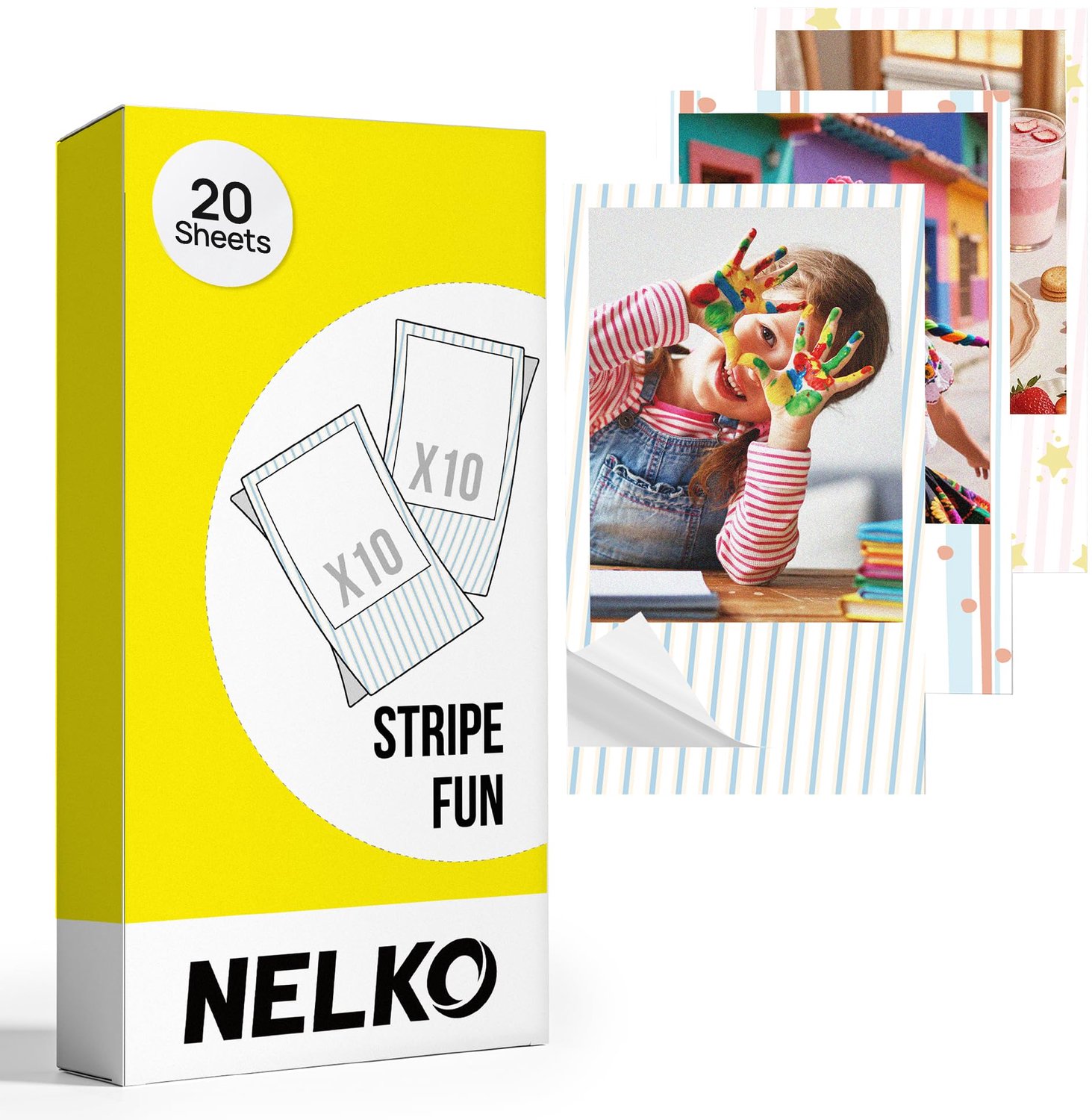 Premium Zelfklevend Fotopapier, 52.5 x 90 mm, 20 Stuks