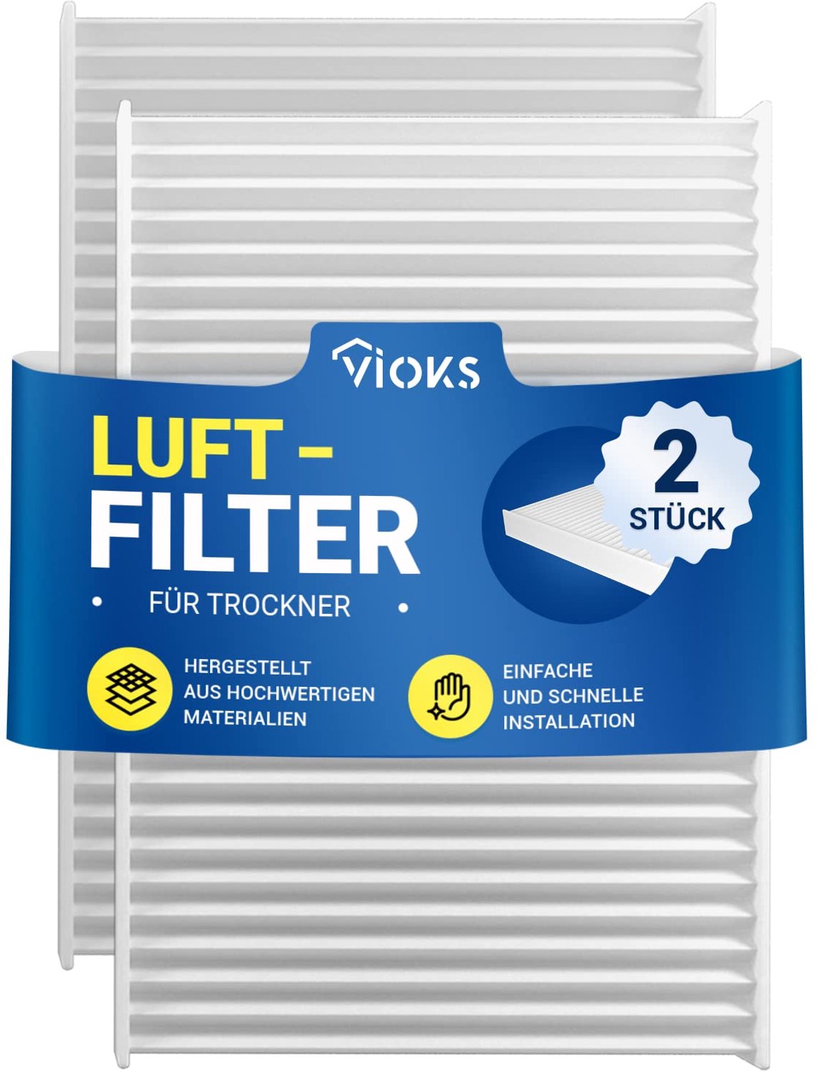 Set van 2 Luchtfilters voor Wasdroger