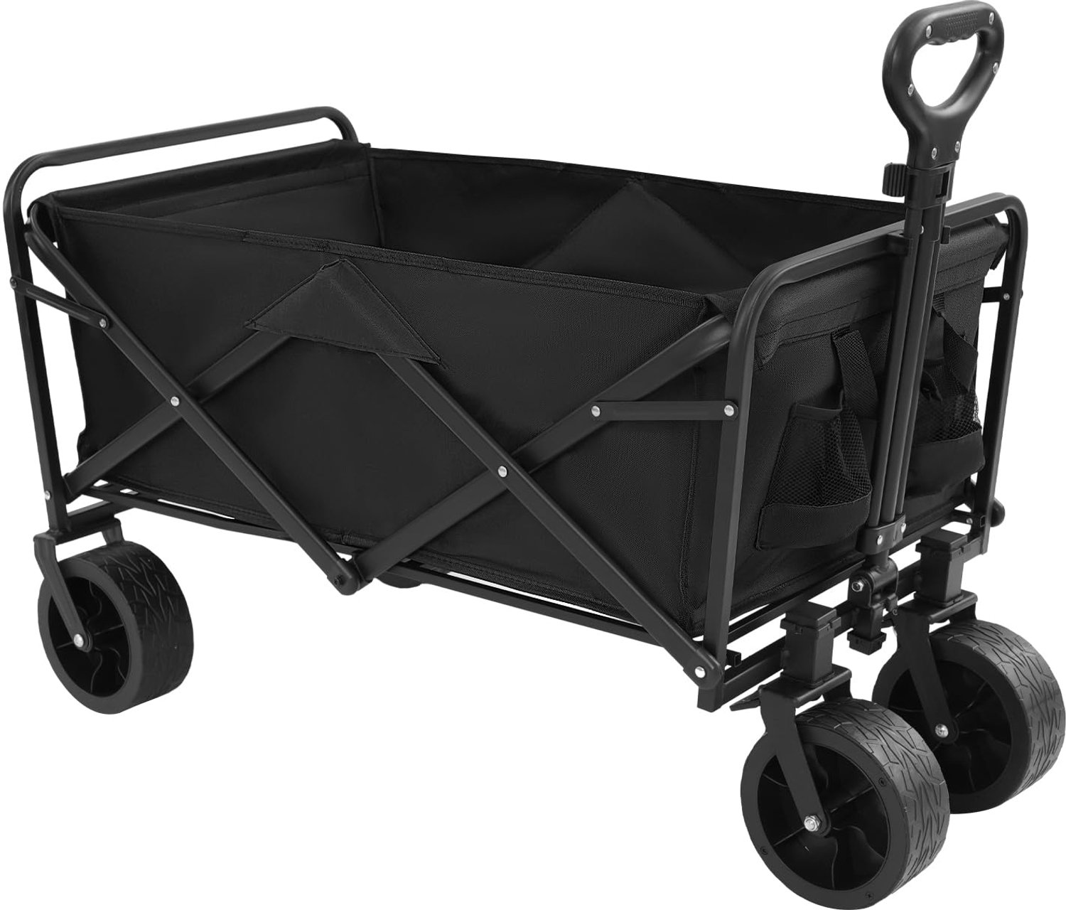 Opvouwbare handwagen - Tot 115 kg belastbaar - Zwart