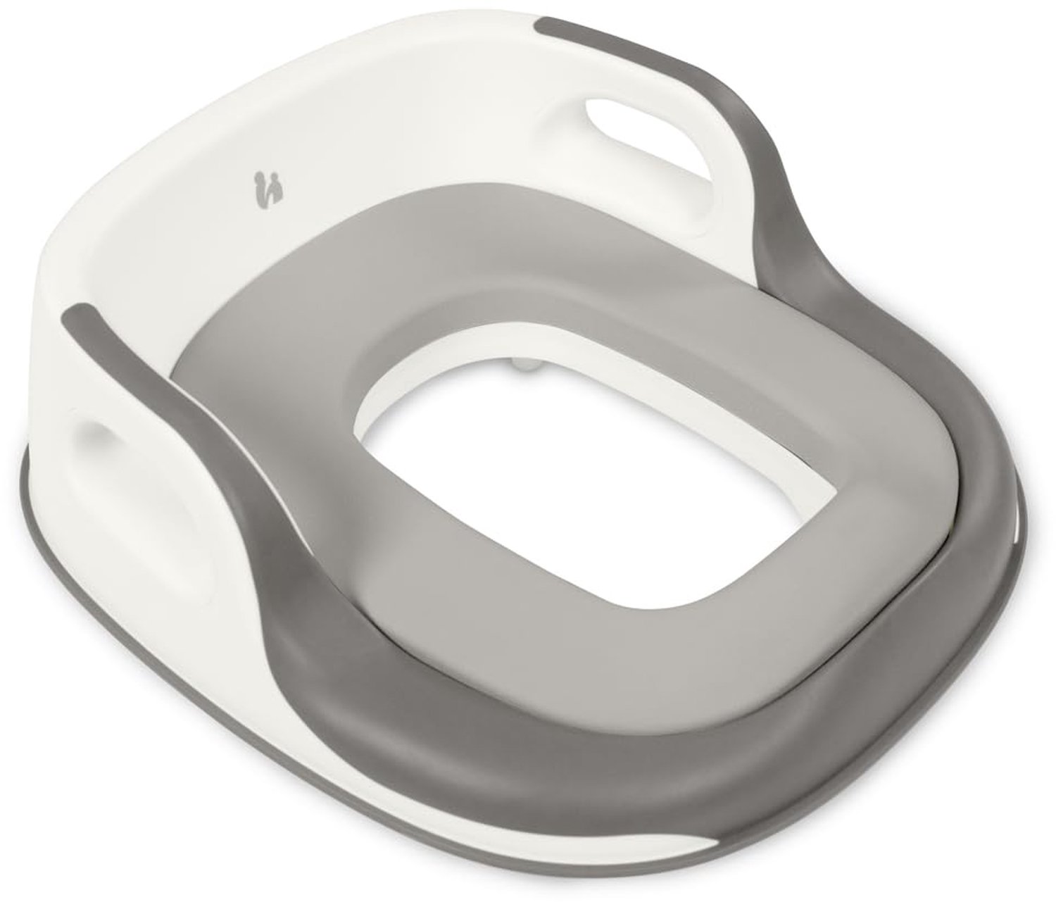 Toilet Baby Seat met Rugleuning en Handgrepen - Grijs