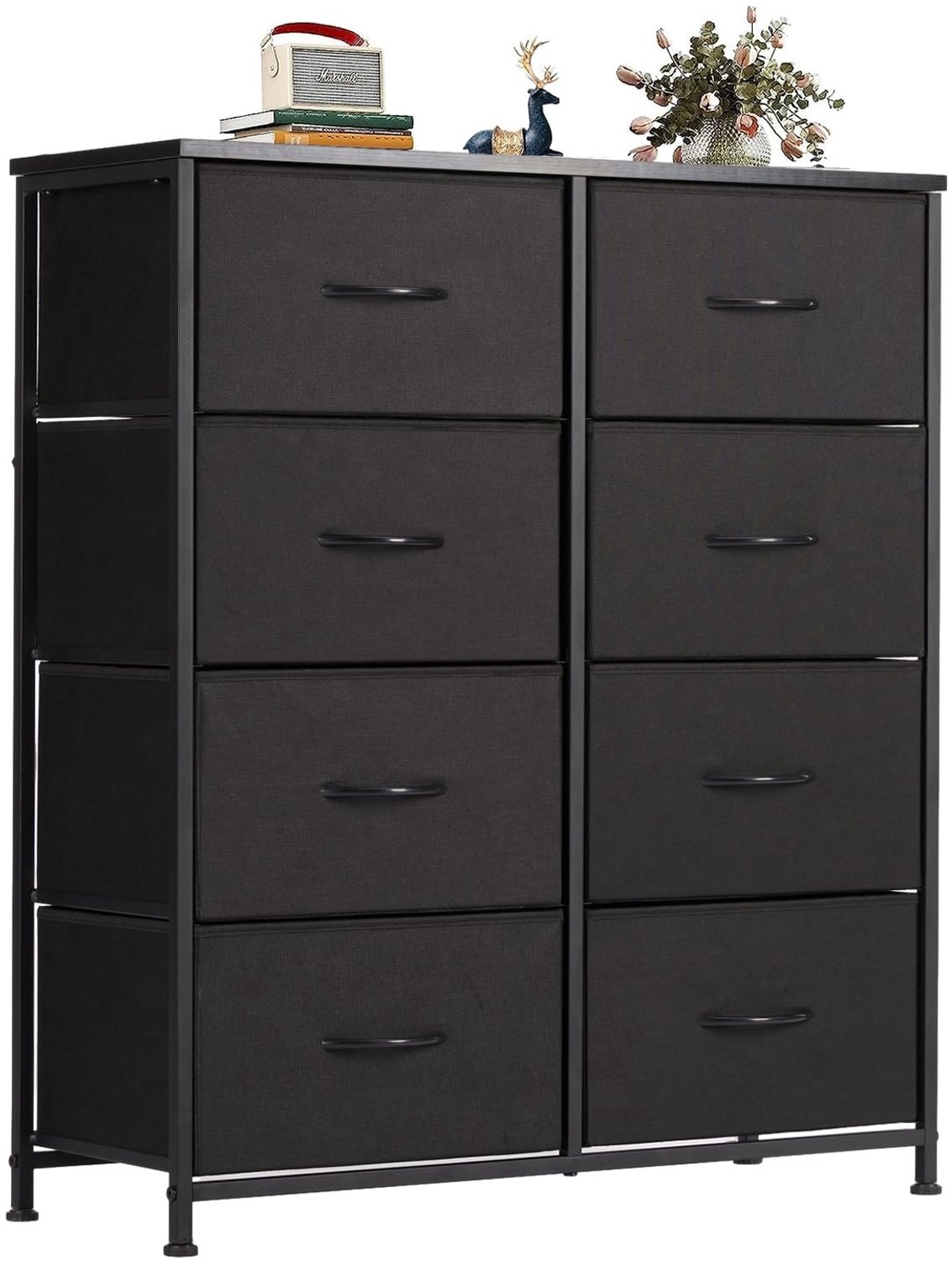 Chest of Drawers met 8 Lades en Stabiele Stalen Frame
