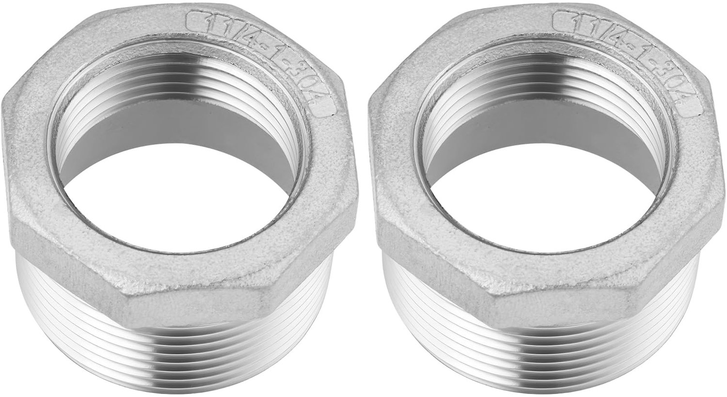 2 stks 1-1/4 " Mannelijke tot 1 " Vrouwelijke Reducer Bushing