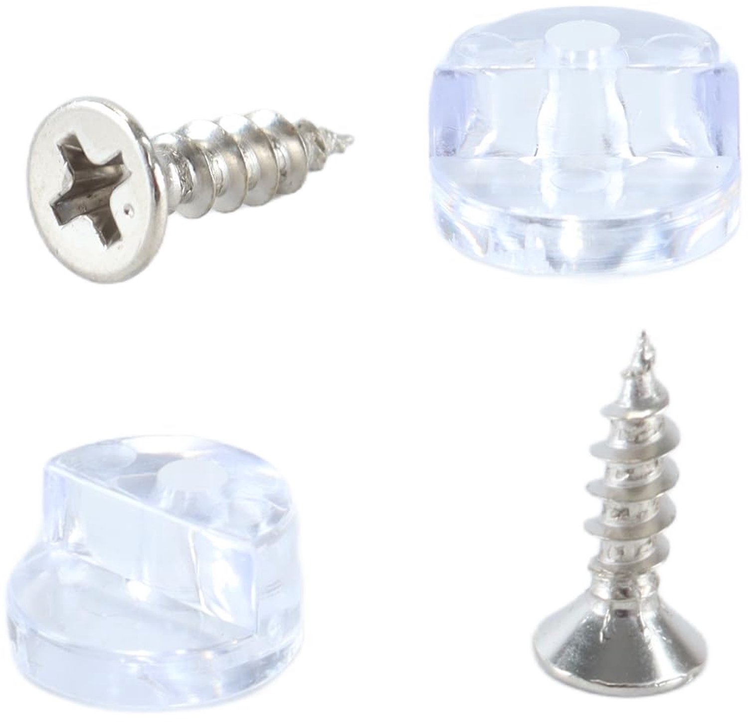Set van 20 Glashouderclips voor Glasdiktes van 3-4 mm