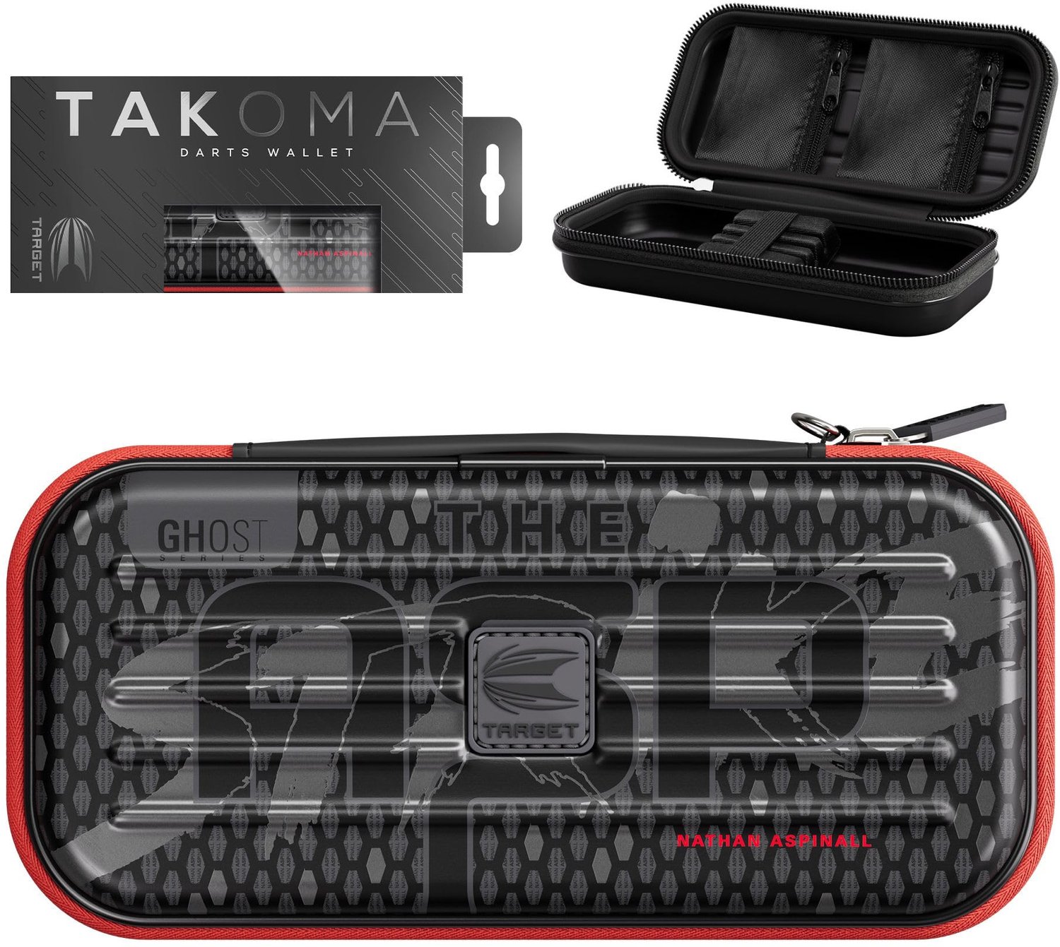 Dart Wallet Takoma - Professioneel en Praktisch - Zwart/Wit