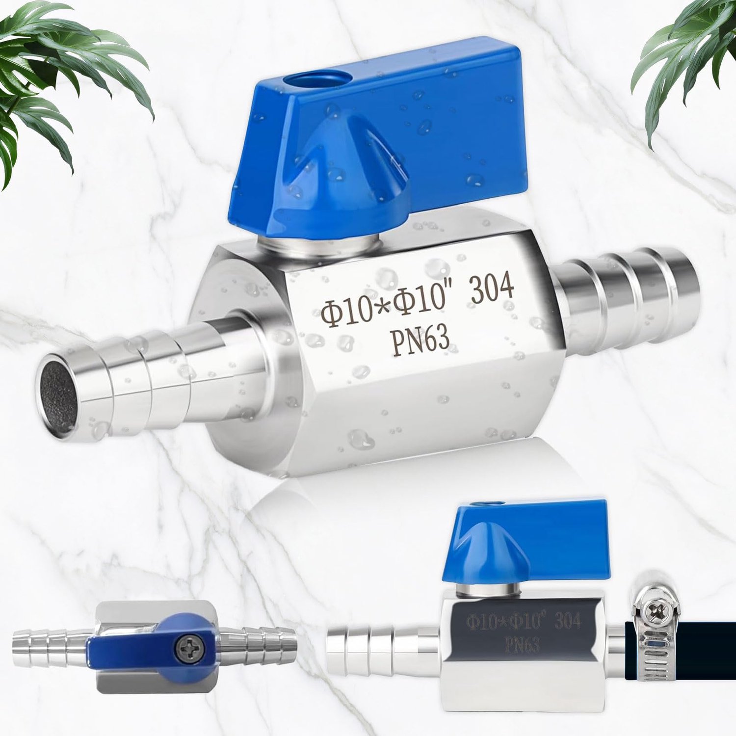 Mini Kogelklep van RVS 10mm