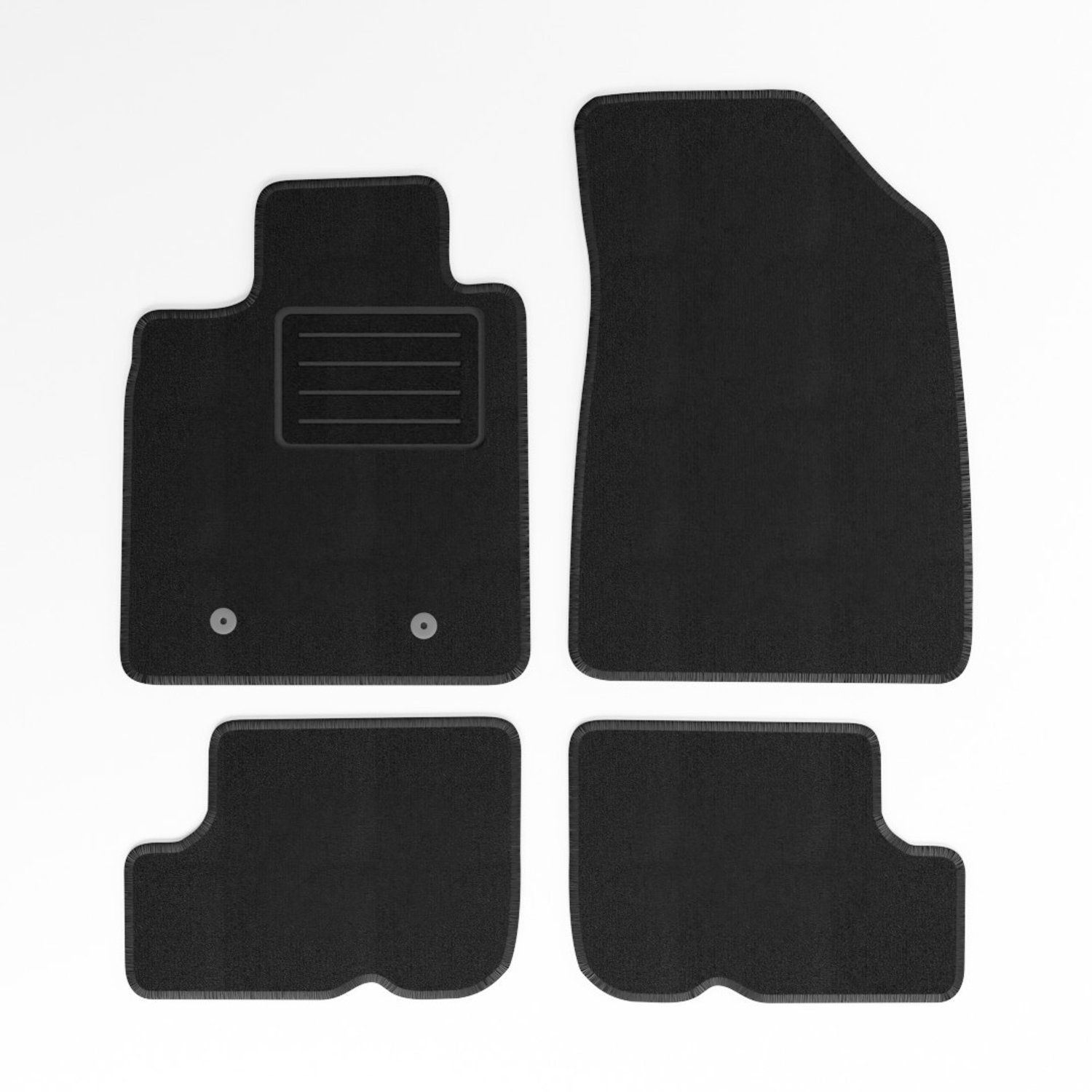 Mats4all | Naaldvilt automatten passend voor Dacia Sandero 2008-2012 | Antislip | Met versterking | 4-delig | Automatten | Mattenset